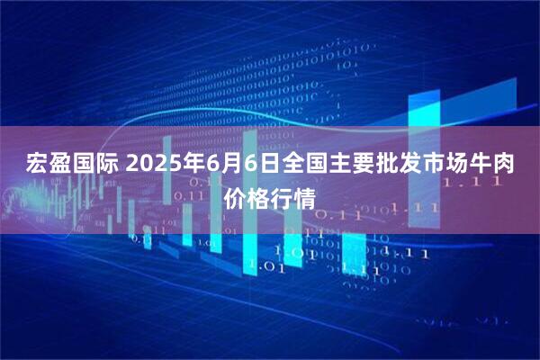 宏盈国际 2025年6月6日全国主要批发市场牛肉价格行情