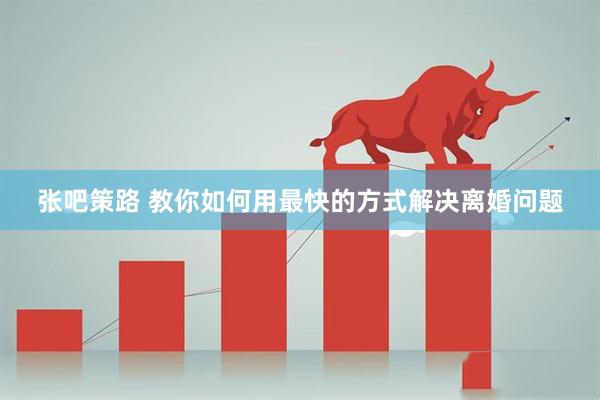 张吧策路 教你如何用最快的方式解决离婚问题